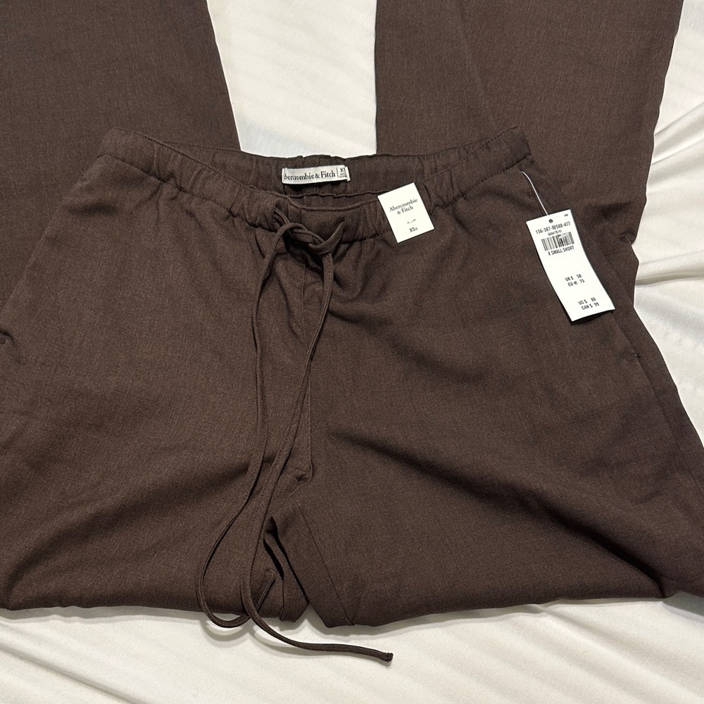 Abercrombie & Fitch Chocolate Wide Leg pull on Pants sz XXS